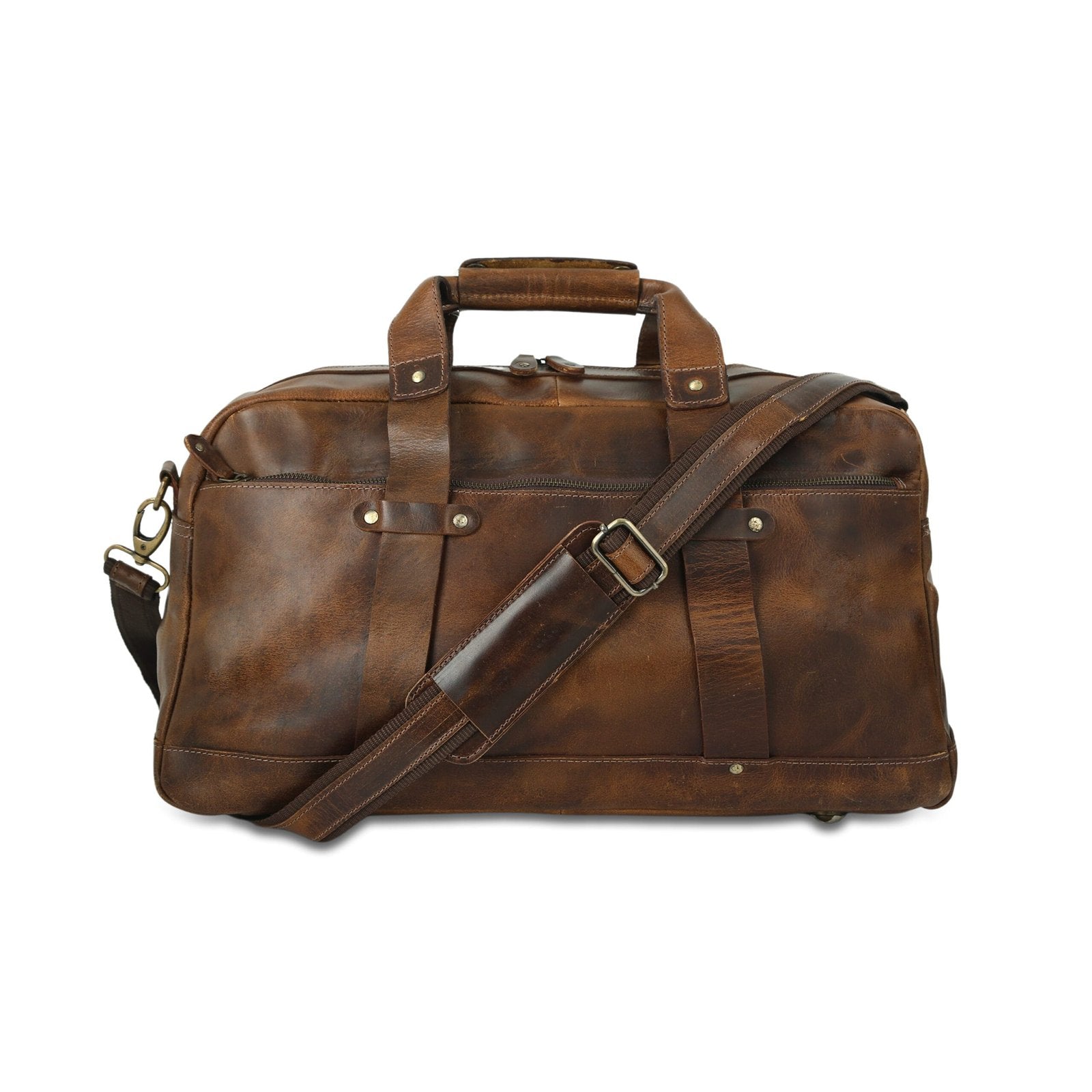 Rustico Weekender Travel Leather Duffle Bag
